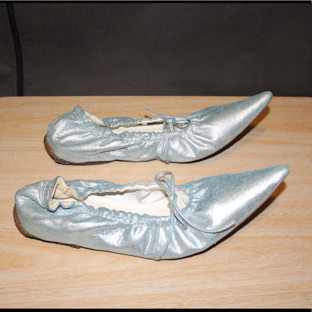 Metallic Flat Shoes
